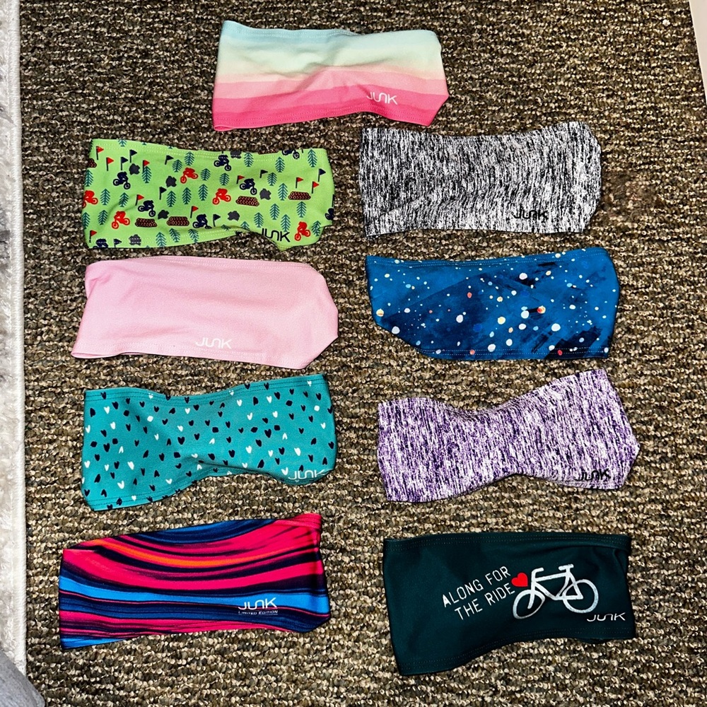 9 big bang lite JUNK headbands.